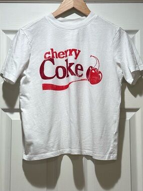 H&M Women’s Cherry Coke Graphic T-Shirt Size Small